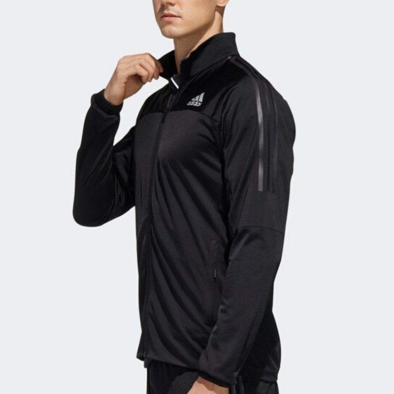 Adidas Jackets Men's Black Stand Collar Moderate Other FS3771