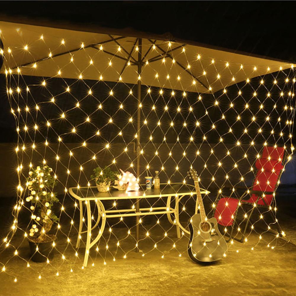 4mx6m 2mx3m 2mX2m Christmas Garlands LED String Christmas Net Lights Fairy Xmas Party Garden Wedding Decoration Curtain Light