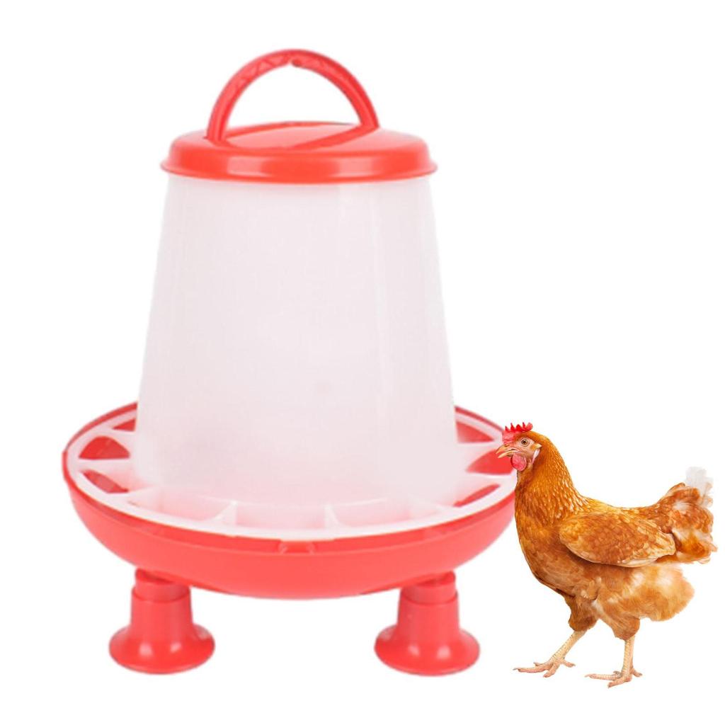 PP Chicken Feeder Automatic Pigeon Feeding Bucket Durable Bird Food Bowl for Backyard Farm Quail Hen Supplies