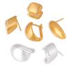 Exquisite Geometric Oval-Square Copper Earrings: Chic Hip Hop Style