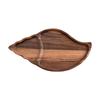 Wood Serving Tray Snails Shape Food Dish Display Plate for Appetizers And Sushi