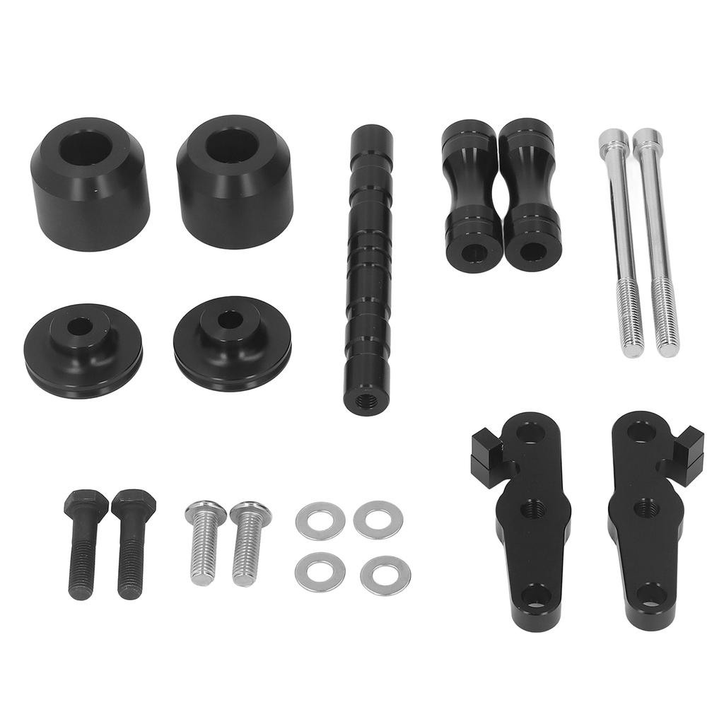 Motocyklový rámový slider Odolný proti opotřebení Černý Hladký vzhled Vysoká torze Vhodný pro XSR155