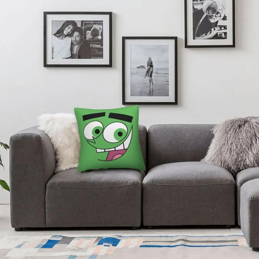 Fairly Oddparents - Cosmo Pillowcase Polyester Pillows Cover Cushion Comfort Throw Pillow Sofa Decorative Cushions 45cm