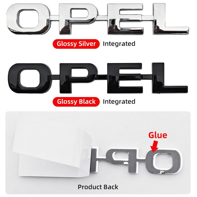 Adesivo Lettere ABS Bagagliaio Posteriore Auto Emblema Badge Logo Per Opel Corsa Astra Insignia Vectra Zafira Meriva Mokka Grandland