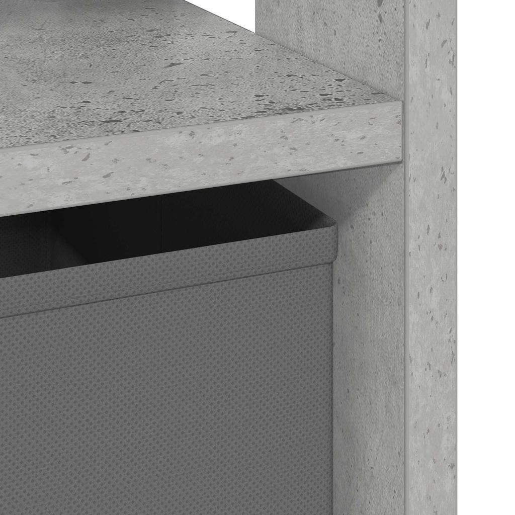 Nightstand 2 pcs Concrete Grey 41 x 40 x 45 cm Engineered Wood