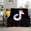 Neon music note  Blanket Flannel Blanket for bed, sofa, Camping, Hiking, Picnic Essentials, gift for family Fan gifts