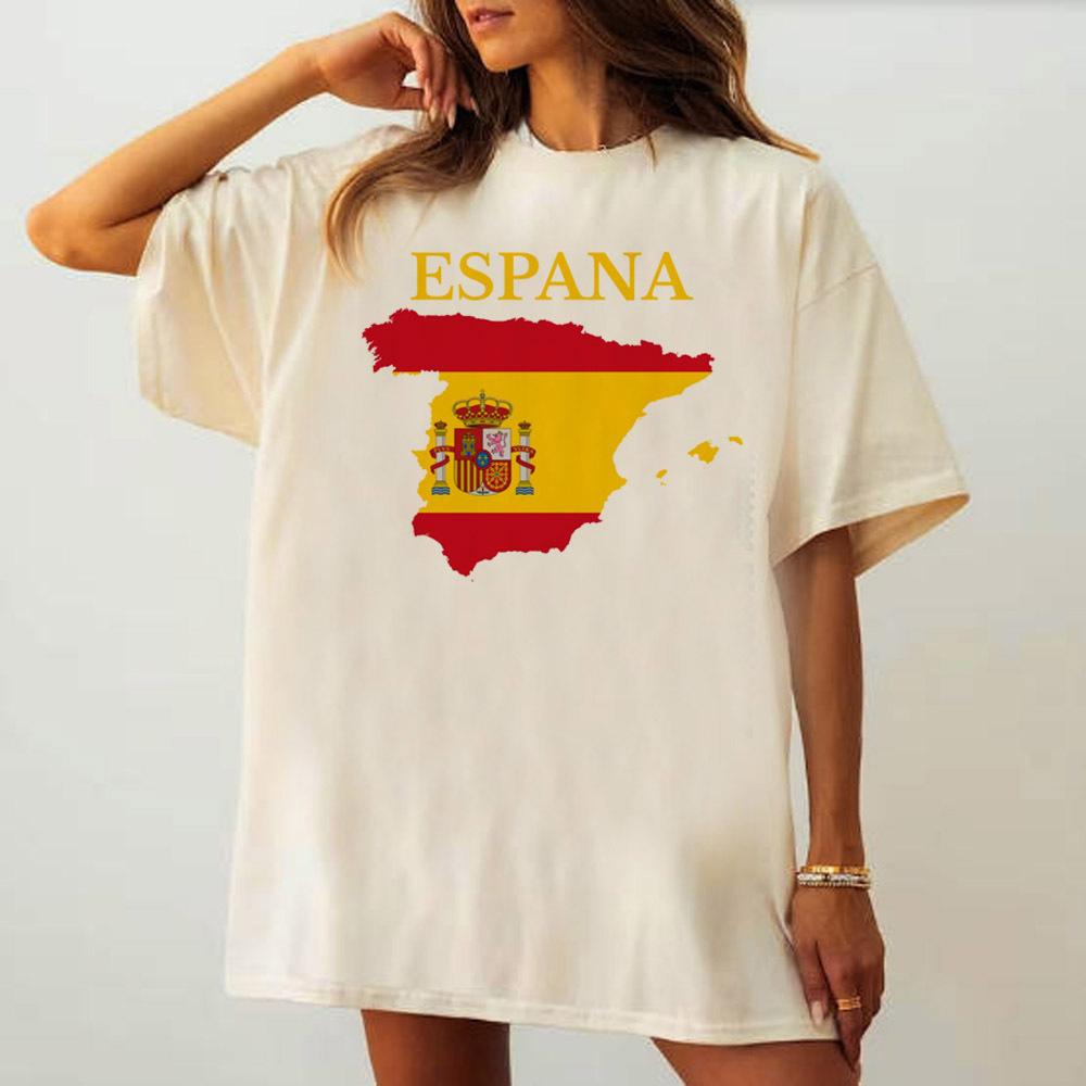 

Spain top tees girl Psychedelic korean clothes Gothic harajuku Y2k t shirt 2000s 2000s Pop Culture harajuku Classic Comfortable S