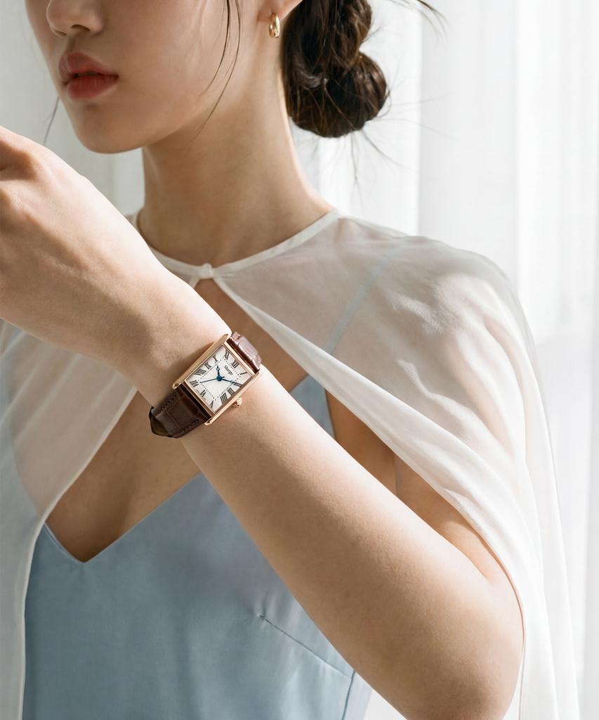 Sialeugo Sg-010S-Rbr Fennel Collection Women'S Leather Wristwatch