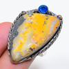 Natural Bumble Bee Jasper Gemstone 925 Sterling Silver Jewelry Ring Size 10 ZS-1146