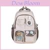 Nylon Waterresistant School Backpack With Letter Print For Students And Teens