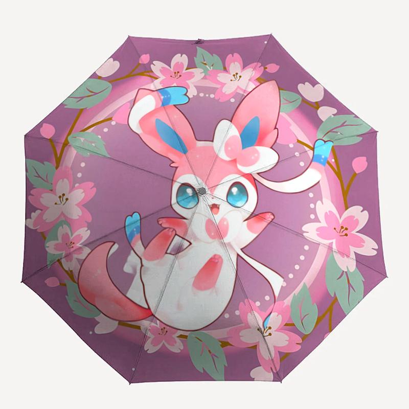 1pc Chibi Umbrella: Auto-Open Close, Portable Design, 8-Rib Outdoor Umbrella - Perfect Gift for Fans, Travelers & Daily Use!F049