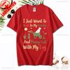 I Just Want To Work In My Garden and Hangout with My Dog Tshirt Fashion Casual Wear Comfort Cotton Tee Summer Camisetas De Mujer