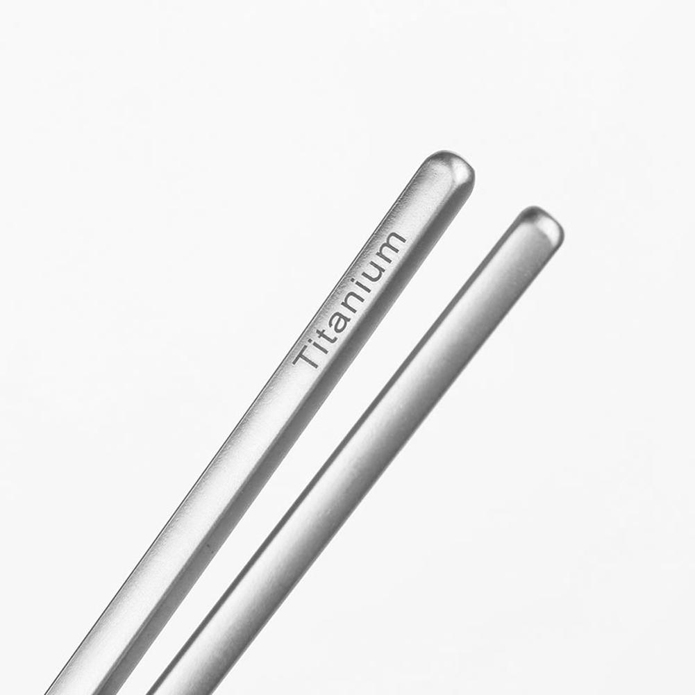 Pure Titanium Chopsticks Hollow Chopsticks გარე ჭურჭელი Camping Chopsticks