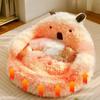 Four Seasons Universal Pet Supplies Alpaca Cat Nest Winter Warmth Dog Nest Thickened Creativity Plush Warm Pet Sofas 1pc White Circular Nests