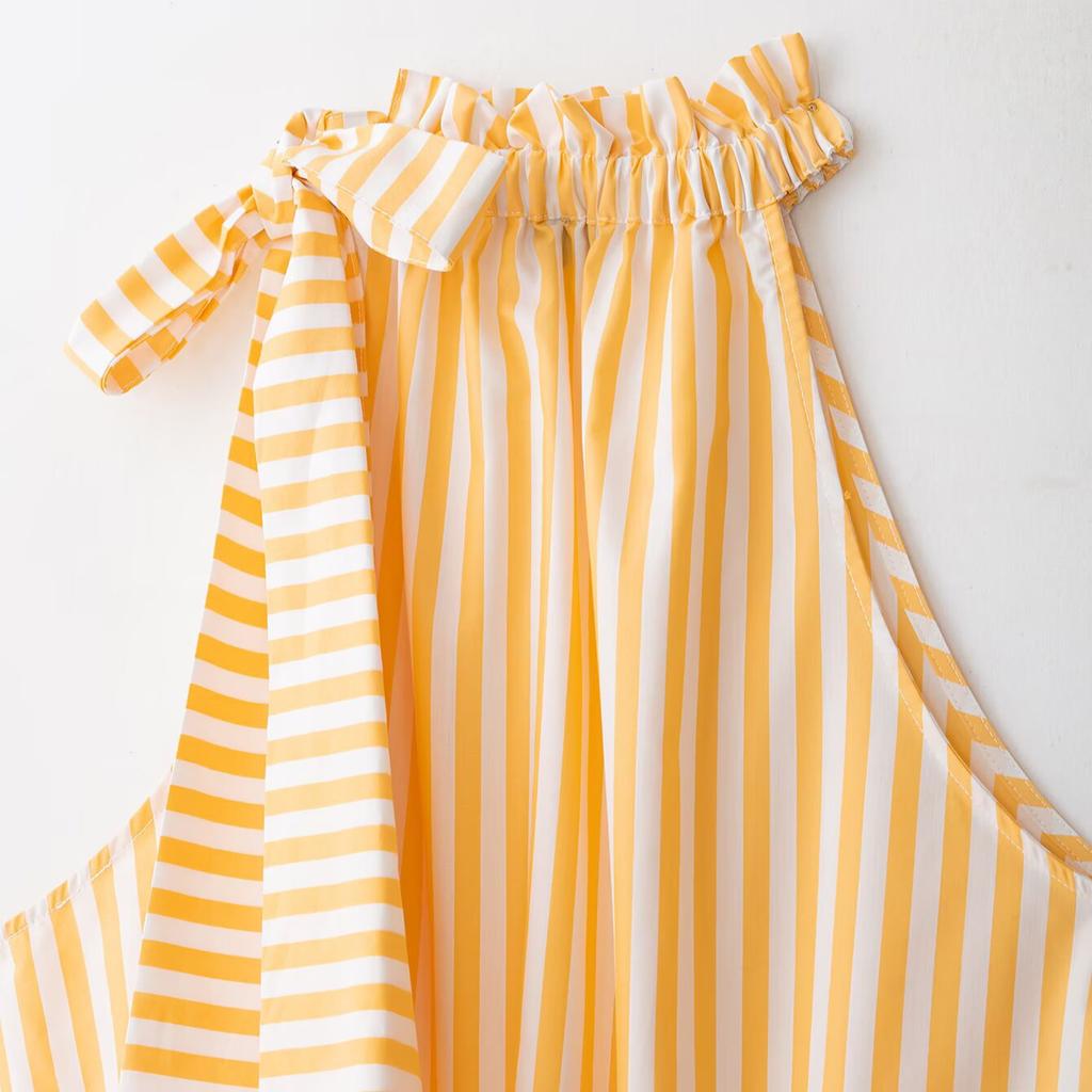 European and American Style, New Women's Clothing, Versatile Fluffy Striped Bow Ornament Neck Collar Top