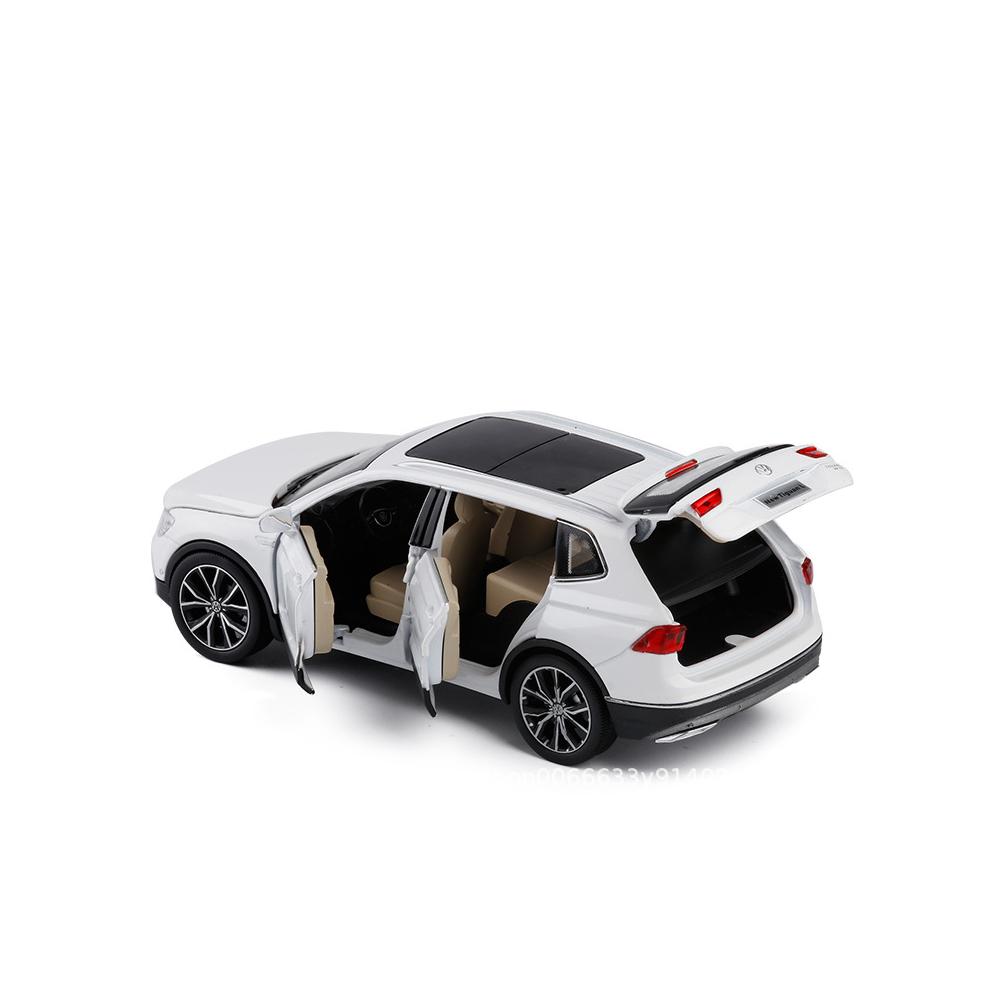 1/32 Scale Tiguan L Diecast Alloy Model Car, Μοντέλο Παιχνίδι Αυτοκινήτου με Ήχο και Φως, Παιχνίδι Παιδικού Αυτοκινήτου Pull Back, Εκθέσεις συλλογής δώρων διακοπών