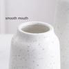 1pc Multicolor Ceramic Vase with Rope Design White Grey Flower Vase Home Decoration Flower Container Pot