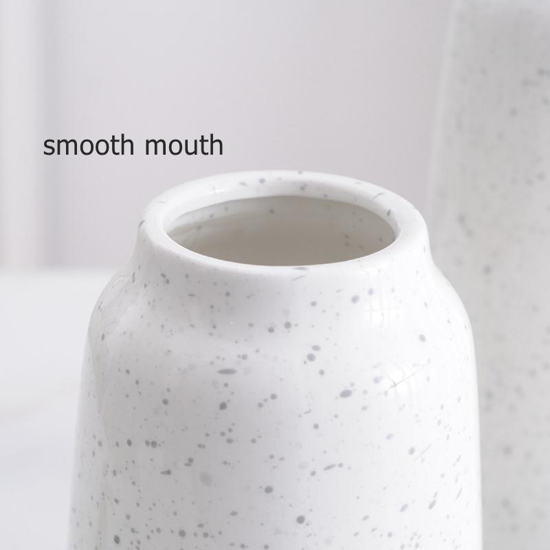 1pc Multicolor Ceramic Vase with Rope Design White Grey Flower Vase Home Decoration Flower Container Pot