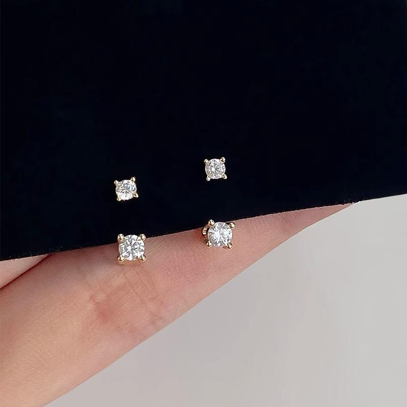 2025 New French-Style Versatile Rhinestone & Sterling Silver Earrings for Women