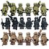 Ghost Special Police Military Special Forces Building Blocks Compatible With Boys' Construction Toys With Shields And Buckets