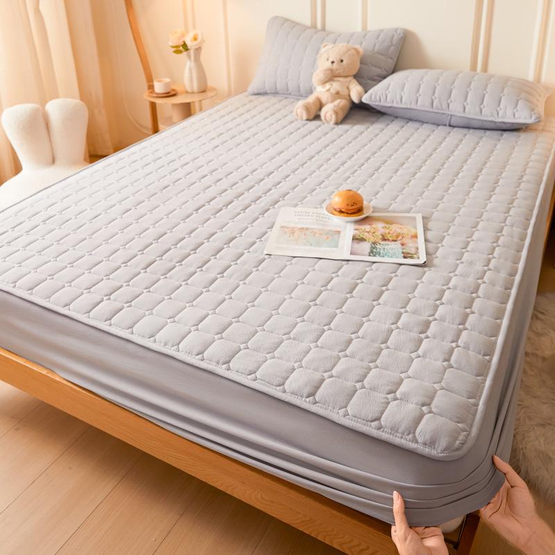 Class A Waterproof Quilted Mattress Protector - Double Bed, Breathable & Anti-Wetting Bedspread