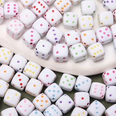 30ks/šarža 8mm dištančné korálky Akrylové štvorcový tvar Kocky korálky Na výrobu šperkov DIY Náramok Náhrdelník Doplnky