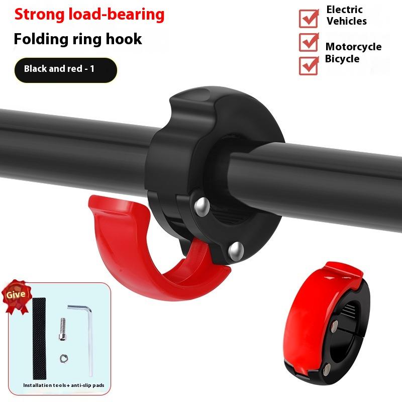 

Helmet Hanger Hanging Bag Hooks, ABS Accessory Set for Bicycle & Motorcycle Scooter красный