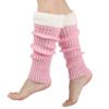 Christmas Knitted Leg Cover Candy Color Leg Warmer Stacked Christmas Leg Sleeve Thickened Foot Cover Strap Leg Socks Girls