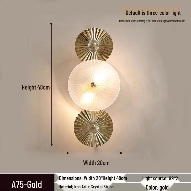 Elegant Crystal Wall Lamp: Minimalist Design for Bedrooms, Living Rooms, Stairs, and Hallways