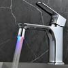 LED Color-Changing Temperature Control Faucet with Seven-Color Imitation Copper Finish, Model SDF-C6