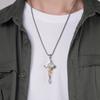 European and American Style Niche Design Titanium Steel Cross Necklace Trendy Mens Outfit Matching Pendant