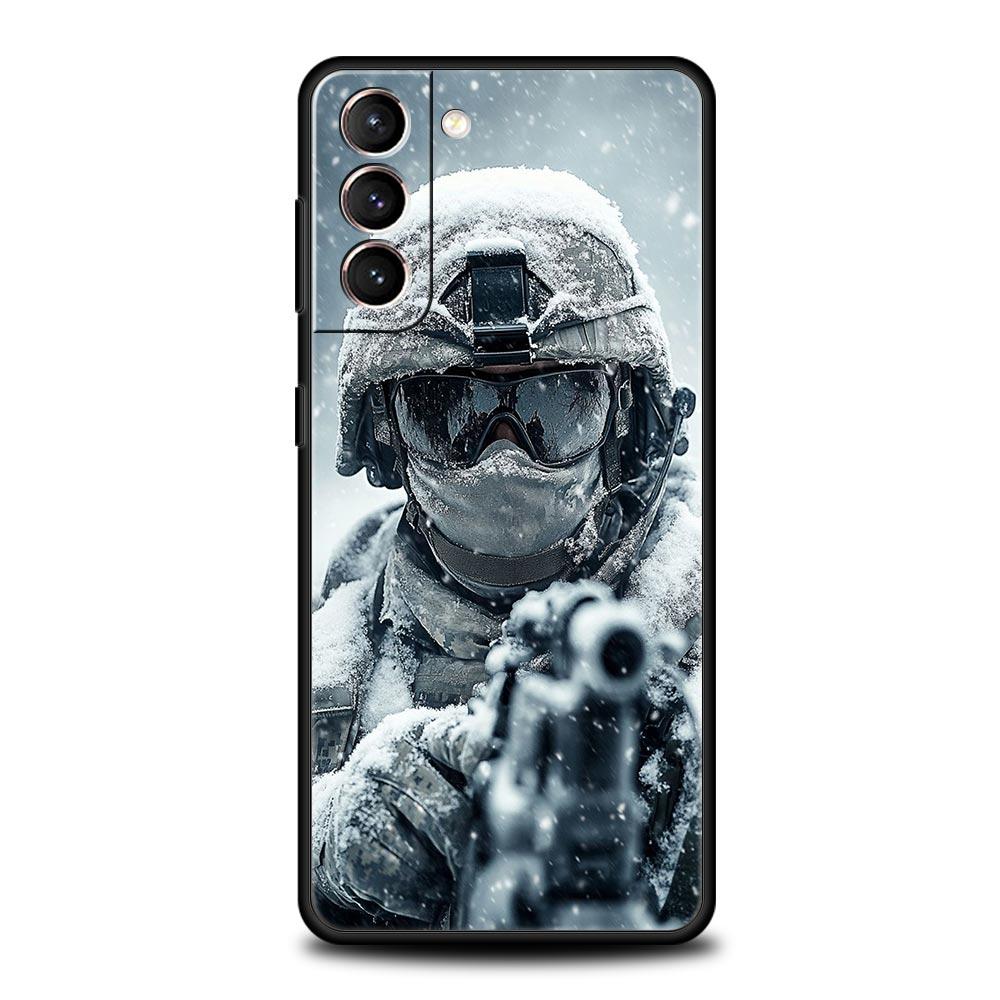 Military Army Special Forces Phone Case For Samsung Galaxy S25 S24 S23 S22 S20 Ultra S21 FE 5G S10 Plus S10E Soft TPU Cover