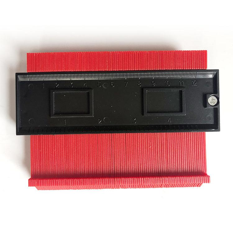 

Шаблон для копіювання калібру форми Дублікатор профілю Шаблон для копіювання контуру з пластику Вимірювальний інструмент червоний