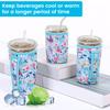 2PCS Neoprene Heat Resistant 4mm Thick Insulated Reusable Hot Coffee Cup Sleeves for Hot Coffee and Tea 16oz-32oz Cups