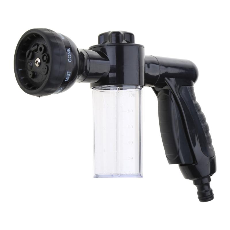 

Multi-purpose High Pressure Nozzle with Soap Dispenser Durable Nozzle Foam Gun 1 чёрный