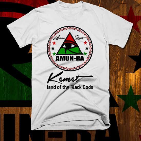 Egyptian Kemetic T-Shirt Egypt Ankh Eye Of Horus Pharaoh MAAT Ramesses Amun Ra L