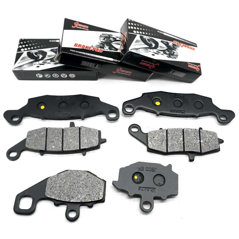 For KAWASAKI ZR750 Z750 2004 2005 2006 Z750S ZR750L 2007 2008 2009 2010 ZR Z 750 Motorcycle Front Rear Brake Disc Pads Kits