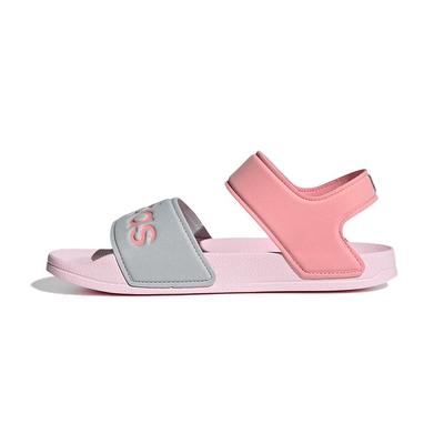 Adilette Sandals J Clear Pink Kids Sneakers Super-Pop Silver-Metallic FY8849