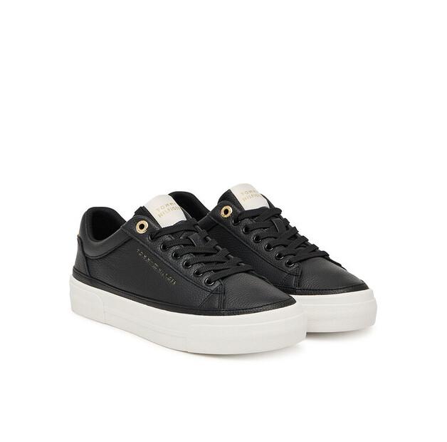 Tommy Hilfiger Th Foxing Platform Leather Sneakers