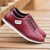 Frühling und Herbst Herren Casual Lederschuhe Herren koreanische Version des Trends Jugend Leder Panel Schuhe weiß atmungsaktiv