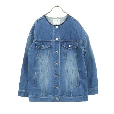 CONVERSE TOKYO Made In Japan Cotton Long Sleeve No Color Denim Jacket Women Used