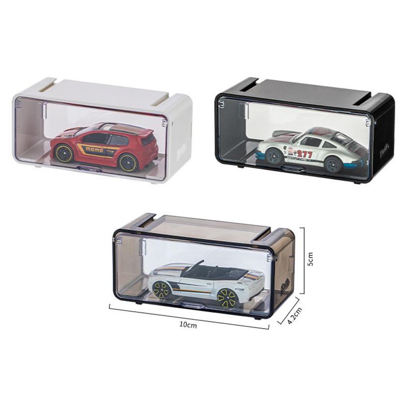 Auto Spielzeug Transparente Staubdichte Carro Modell Sammlung Display Kombinierbare Hülle Acryl Aufbewahrungsbox Für Jungen Geschenk