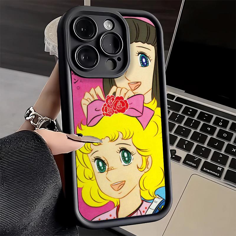 Phone Case for iPhone 17 Air 16E 15 16 Pro Max Anime Candy Candy Cover 14 Plus 13 12 Mini Soft Shell Silicone Fundas