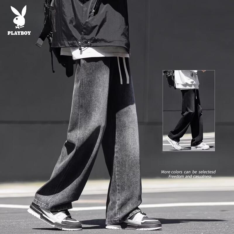 PLAYBOY Men's Casual Loose Straight Jeans
