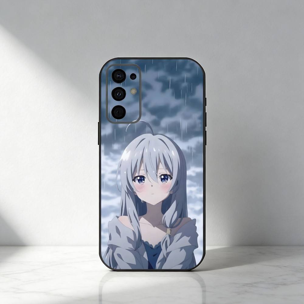 

Gray Witch Anime The Journey of E-Elaina Phone Case For Samsung S25,S24,S21,S22,S23,S20,Ultra,S26,Plus,Fe,Note,5G Black Cover Samsung S23plus5G
