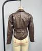 Women's Faux Leather Bomber Jacket - European & American Fashion for All Seasons