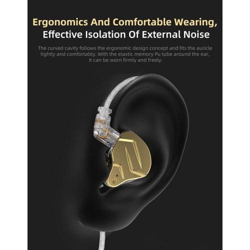 KZ ZSN Pro X IEM In-Ear Buzz Monitors, HiFi KZ Wired Earphones with Hybrid Dual Drivers, 1ba and 1dd, High-End In-Ear Earphones for Studio, Instrument