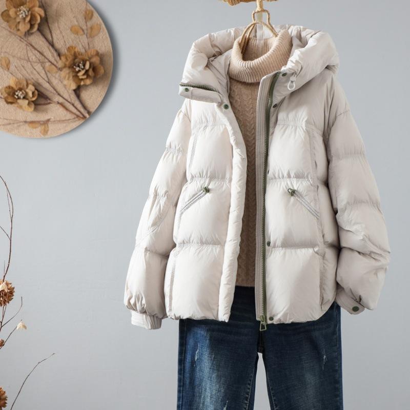 Winter New Hooded Short Cotton Clothes Design Sense Fashionable Casual Thickened Jacket