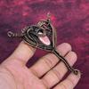 Rhodochrosite Gemstone Pendant Handmade Pendant Copper Wire Wrapped Jewelry