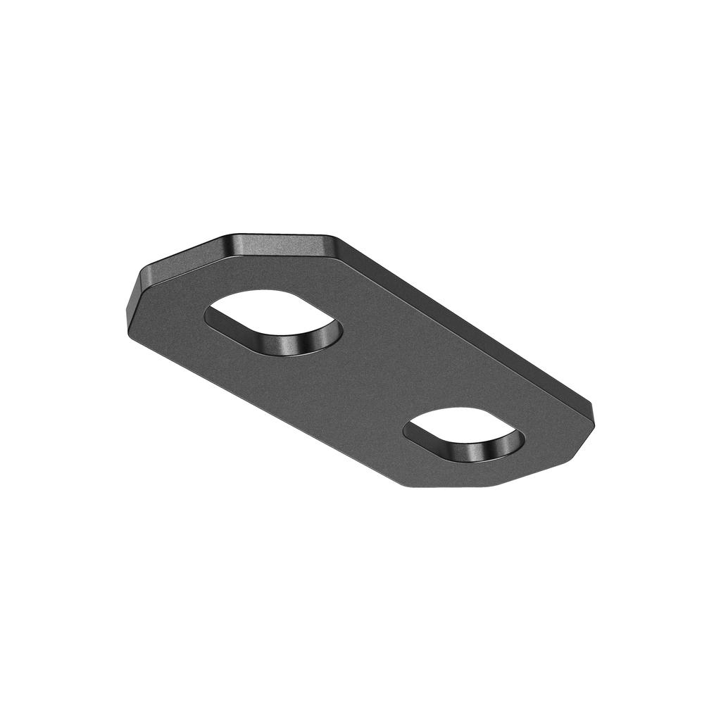 Kaedear Motorcycle Universal Stainless 2mm Universal Set of Custom Brackets x 2 x 25 x Brackets, Steel, Thick, Fit, 2, (KDR-YX-S7-2M10) (M10 Holes/70
